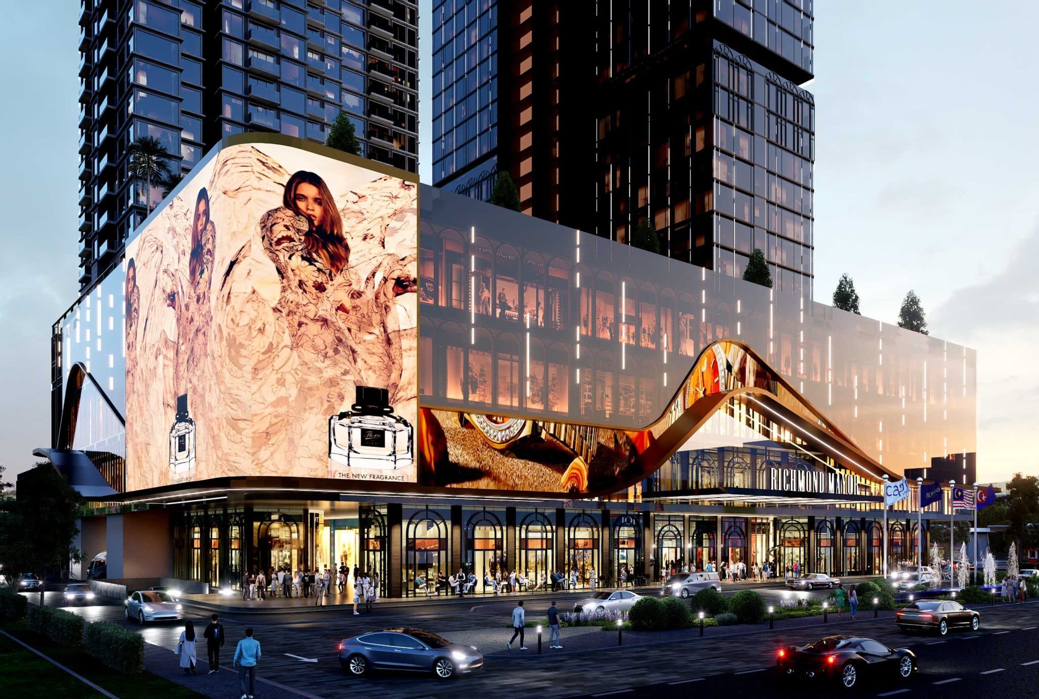 Richmond Mayor mixed-use development render in Mount Austin, Johor Bahru